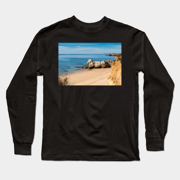 Praia da Rocha in Portimao, Algarve Long Sleeve T-Shirt by homydesign